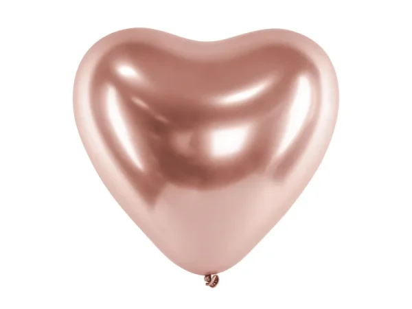 Lesklý balón Srdiečko - 30 cm